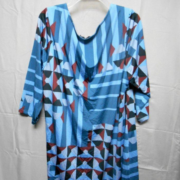 NWOT Jete multi color geometric design dress - Picture 2 of 4